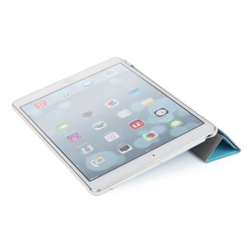 iHarbort® Premium iPad Air Hülle PU Leder Tasche Case Etui Sleeve Smart Cover Schutzhülle Hülle (Blau) - 4