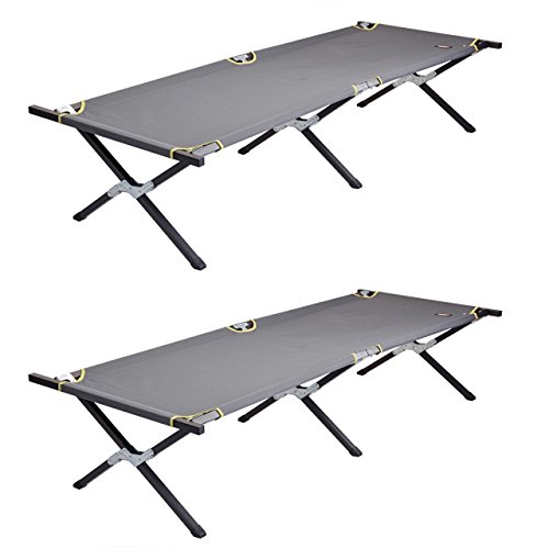 Preisvergleich Produktbild 2 Stk Klappbett Feldbett 190x64x40cm Gästebett Gästeliege Campingbett Faltbett