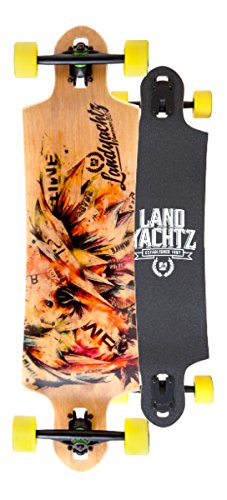 Preisvergleich Produktbild Landyachtz Switchblade Komplett Longboard Yellow Mini Zombies