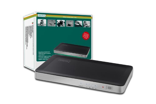 DIGITUS HDMI Video Splitter 1x4, 4-Port Ausgang, Unterstützt 1080i und 1080p Auflösung, 3D, HDCP, DTS, Dolby Digital