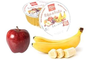 DUE ESSE S.N.C. DI SABATINI ALDO PZ 20 POLPA DI FRUTTA ALLA MELA E BANANA 100% FRUTTA IDEALE PER PRIMA COLAZIONE PER B&B E HOTEL