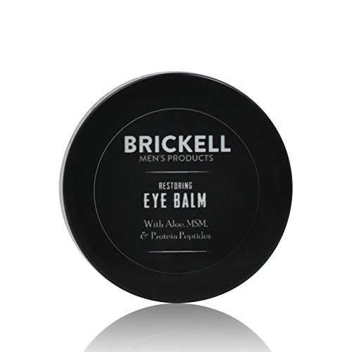 Brickell Men’s Restoring Eye Cream for Men, Natural & Organic Anti Aging Eye Balm To Reduce Puffiness, Wrinkles, Dark Circles, & Under Eye Bags - .5 oz