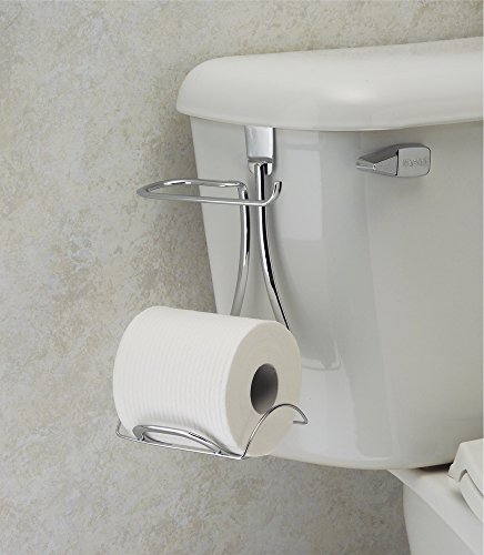 mDesign Toilettenpapierhalter ohne Bohren – Klorollenhalter fürs Badezimmer – praktisch zum Aufhängen – cleverer Papierrollenhalter - 3