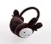 Cute Rabbit Kids Earmuff Durable Winter Baby Earflap Keep Warm with Plush Coffee