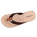Produktbild Clogs Pantoletten Herren Summer, Flip-Flops Sandalen Beach Zehentrenner Breathable Slippers rutschfeste Flache Schuhe Hausschuhe, Coffee