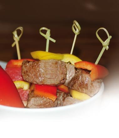 Bambus Fingerfood Spieße Knoten 250 Stück 12 cm - 2
