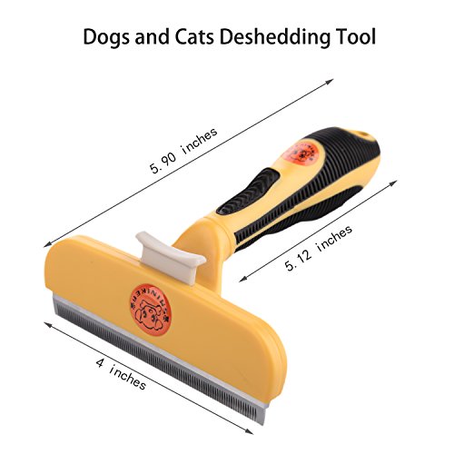 Sminiker-Dog-and-Cat-Deshedding-Tool-with-4-inch-Edges-Pet-Grooming-Tools-with-Release-Button-Shedding-Long-and-Short-Hair-for-Small-Middle-Large-Cat-and-Dog