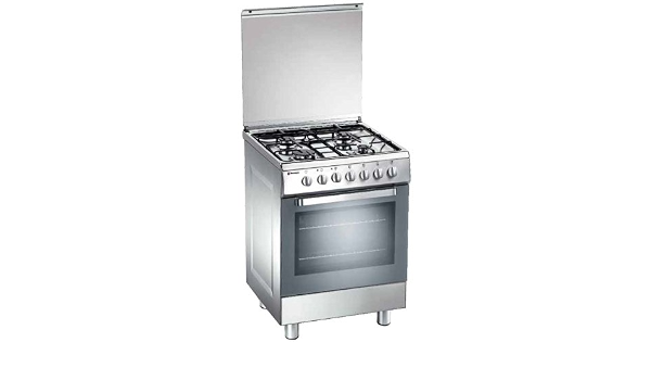 CUCINA TECNOGAS D62NXS 60x60 INOX FORNO GAS GRILL ELETTRICO MADE IN ITALY :  Amazon.it: Grandi elettrodomestici