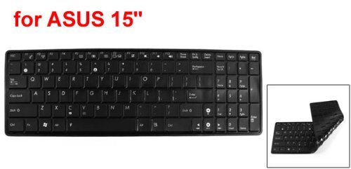 Schwarz-weiche Silikon-Notebook-Tastatur-Haut-Schutz-Film für ASUS 15 „ - 2