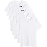 BY COMEOR Erkek &Ccedil;ok Renkli T- Shirt Regular Fit Rahat Kesim V Yaka 5'li Basic Tiş&ouml;rt Paketi