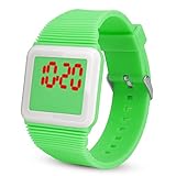 Knowin Armbanduhr Digitale Bunte Uhren für Kinder Elektronische Digital LED Silikon Uhr Armbanduhr Armband für Kinder Watches in 5 Farbe