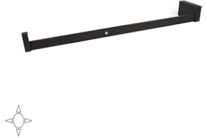 EMUCA - Iluminación para Armario o vestidor, Barra de Armario con luz LED Recargable y Detector de Movimiento, Aluminio Color Moka, L 558-708mm