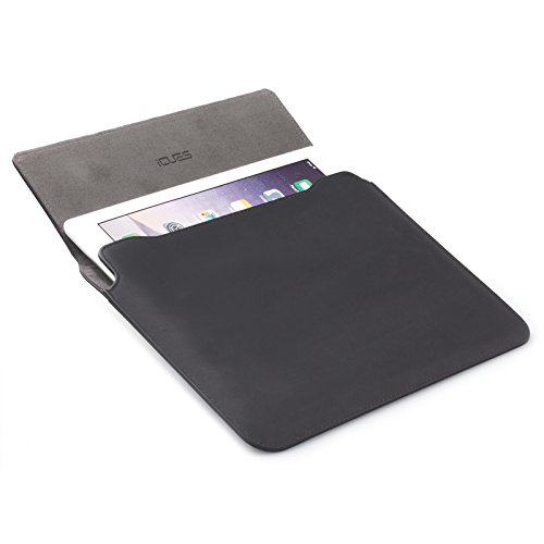 Apple iPad Air 2 Case | Samsung Galaxy Tab S3 und S2 9.7 Tasche | passend für 8.0 bis 10.1 Zoll Tablets | Puppy Optik schwarz | iCues Piquante Etui | weitere Leder-Imitat – und Farbvarianten verfügbar | universelle Schutz-Hülle mit Geschenk-Box - 3