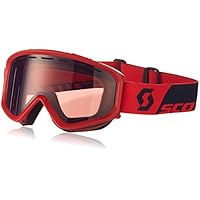 Scott - Gafas de esquí 'Fact', Otoño-invierno, unisex, color Rot(Fluo Red), tamaño talla única