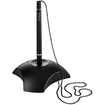 Operitacx Büro Stift Mit Kette | Vertikaler Signaturstift | Für Hotel & Bank | Grünes Design