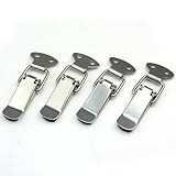  4X Set Edelstahl Spannverschluss Kistenverschluss Kappenschloss 4mm 73mm Neu