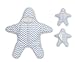 Finerolls Cotton Baby Starfish Sleeping Bag Super Soft Newborn Sleepsack Autumn Winter Warm Strollers Bed Swaddle Blanket Wrap - Suitable for about 0-12M Baby (Gray)