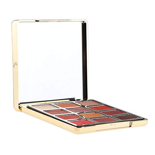 CUTICATE Eyeshadow Palette with Inner Artist 12 Color Pressed Eye Shadow Palette Mermaid Makeup Tools - Bright Glittering Stars, 10.2 x 10.2 x 2.5cm