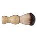 Anself Beard Brush Shaving Mustache Brush with Bamboo Handle