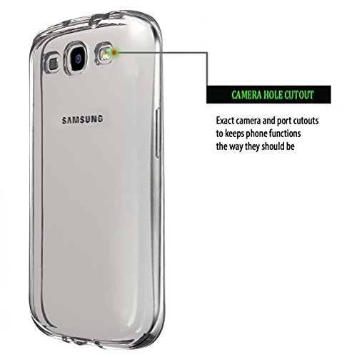 Samsung Galaxy S3   S3 Neo Funda  iVoler TPU Silicona Case Cover Dura Parachoques Carcasa Funda Bumper para Samsung Galaxy S3   S3 Neo   Ultra-delgado   Shock-Absorci  n   Anti-Ara  azos   Transparente - Garant  a Incondicional de 18 Meses