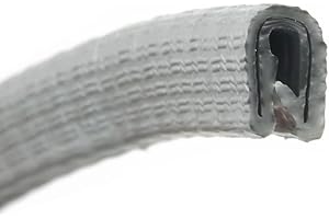 THE METAL HOUSE Small Silver PVC Rubber U Edging Strip Fits 1-2mm Priced Per Metre