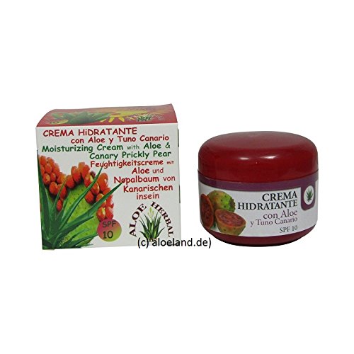 Aloe Herbal 1117 Crema hidratante con Aloe Vera y Tuno Canario SPF 10 100ml