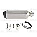 Produktbild H2Racing 105MM * 370MM Aluminum & Stainless Steel 38-51mm Diameter Exhaust Muffler Pipe with Removeable DB Killer Universal for Street/Sport Motorcycles and Scooters