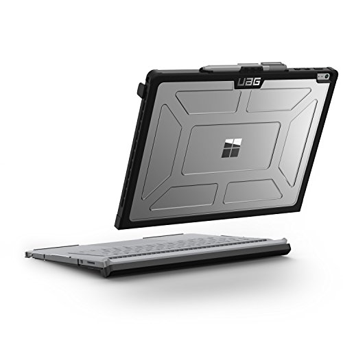 Urban Armor Gear Hardcase f  r Microsoft Surface Book mit Performance Base - Transparent  Microsoft Zertifiziert   L  ftungsschlitzaussparungen   Pen 