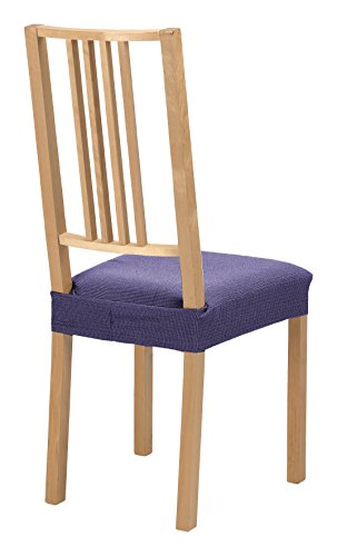 SCHEFFLER-HOME Zara Sitzhussen 2 Stück, Stretch-Sitzbezug elastische moderne Husse, Dekoration Sitz-Abdeckung aus Elastik-Stoff mit Gummiband für universelle Passform, elastic Spannbezug, Jacquard – Lila - 2
