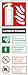 Produktbild Feuerlöscher ID starrer Kunststoff CO2 Hochformat 80 x 200 mm