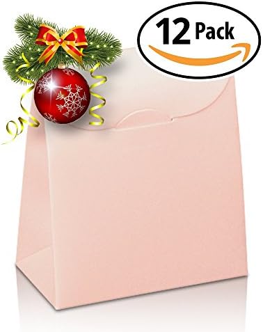 12 Best Decorative Gift Boxes Set with Lids by Giovanni Grazielli Italian Design Premium Elegant and Stylish in Light Pink for different Occasions Wedding Birthday and Christmas (13.5 x 9.0 x 4.5 cm)