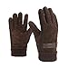 Produktbild CJC Handschuhe Voll Finger Herren Winter Warm Super Weich Künstlich Wildleder Draussen Winddicht Fahren Dick (Farbe : T5, größe : ONE SIZE)