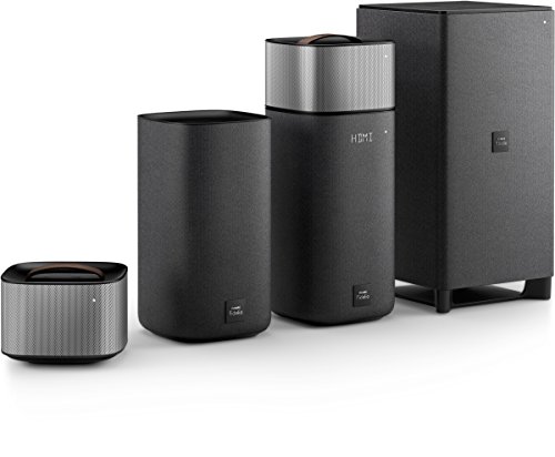 Philips Fidelio E6 Surround On Demand Kinolautsprecher (Bluetooth, Spotify Connect, HDMI ARC, Google Cast, kabelloser Subwoofer, abnehmbare RÃ¼cklautsprecher, 270 Watt) anthrazit