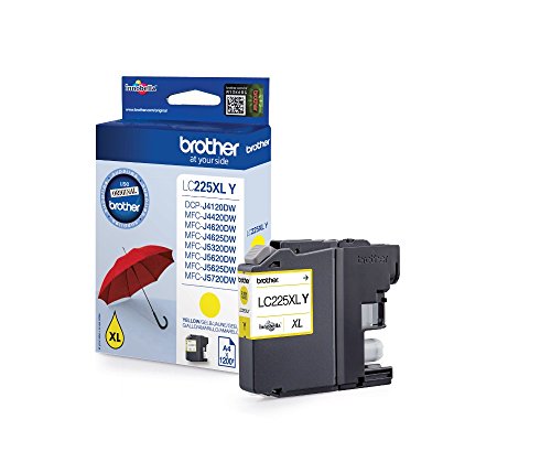 Brother Original Tintenpatrone LC-225XL Y gelb (für Brother DCP-J4120DW, MFC-J4420DW, MFC-J4620DW, MFC-J4625DW, MFC-J5320DW, MFC-J5620DW, MFC-J5625DW, MFC-J5720DW)