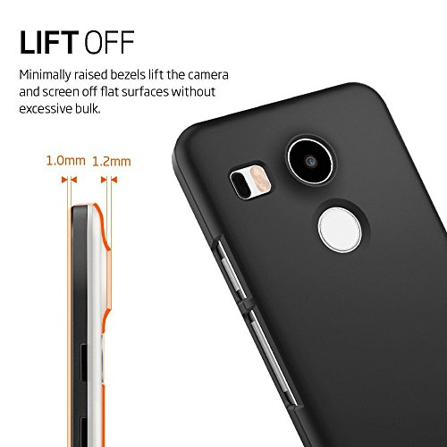 Spigen Thin Fit SGP11756 - Funda policarbonata para Nexus 5X  ajuste exacto  color negro