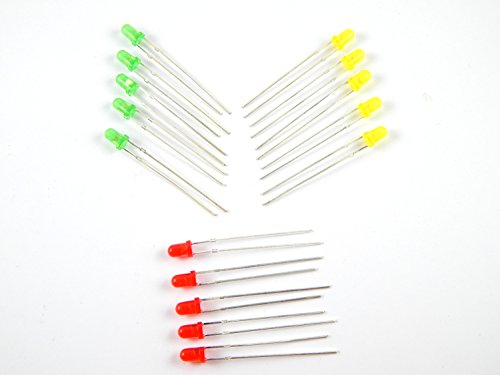 Robo India LED3MM-5 Led 3mm Three Color, 15 Pieces RS.100 (61.00% Off) - Amazon