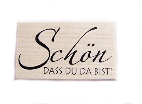 Stempel, Schön dass du da bist, Tischkärtchen zur Hochzeit, Geburtstag - Taufe,
