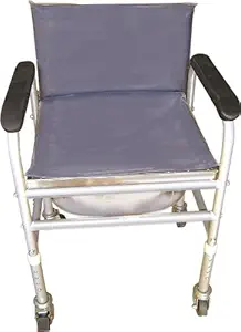 Vissco Invalid Commode With Back Rest Fixed - Universal (Adjustable)