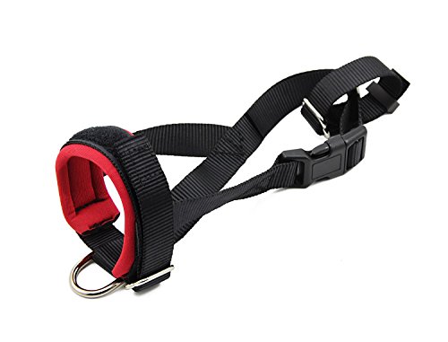 BIG SMILE PAW Dog Muzzle Nylon Adjustable for Medium Dogs