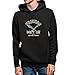Produktbild GlamourLab Stranger Things Friends Goonies Retro Logo Quote_R6134 Hoodie Kapuzenpullover Jumper Sweater Pullover Sweatshirt Unisex Black Gift- S Black Hoodie