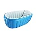 Produktbild blueidea® Baby Schwimmbad Summer Badewanne aufblasbare anti-slippery Bad Pool 1 faltbar Dusche Waschbecken Sitz Stuhl, blau