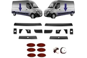 GENERIC DOOR TRIM MOULDING STRIP LEFT AND RIGHT SIDE WITH SIDE INDICATOR LIGHTS FITS RENAULT Master MK3 768F30007R