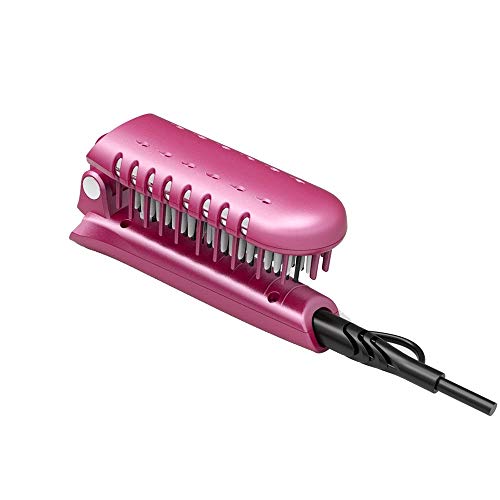 Nulijianchi2 Straight Hair Straightener Straight Hair Straight Hair Comb Negative Ion Folding Electric Splint Perm  Red