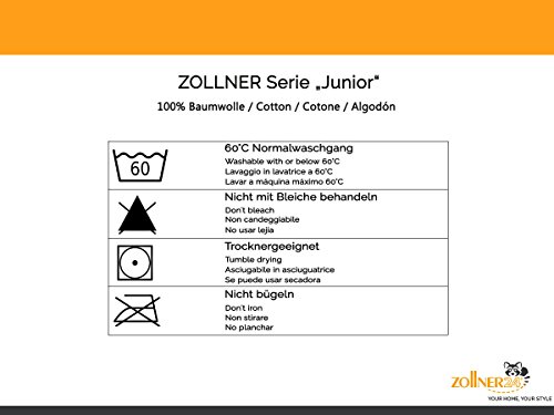 ZOLLNER® Kinderbademantel / Bademantel für Kinder mit Kapuze, 140/152 hellblau, in weiteren Größen erhältlich, je Größe eine andere Farbe, 100% Baumwolle, direkt vom Wäschespezialisten, Serie „Junior“ - 5