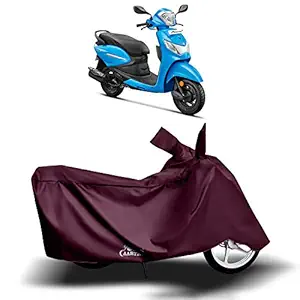 PASH - Hero Pleasure Plus New BS6 Water Resistant - Dust Proof - Full Bike Scooty Two Wheeler Body Cover for Hero Pleasure Plus (Maroon)