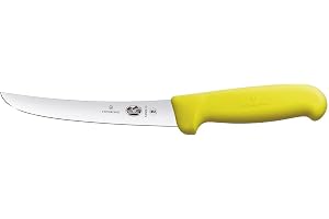 Victorinox Fibrox Urbenskniv, Swiss Made, 15 cm böjt blad, halkfri, rostfri, rostfritt stål