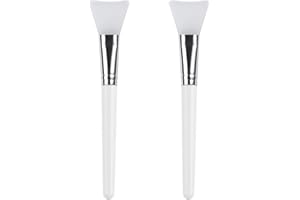 Olakin Face Mask Brush, Hairless Silicone Cosmetic Scrapers, Facial Mud Mask ​Applicator Brush, for Applying Facial Mask, Eye Mask, Serum or DIY (2 Pcs)