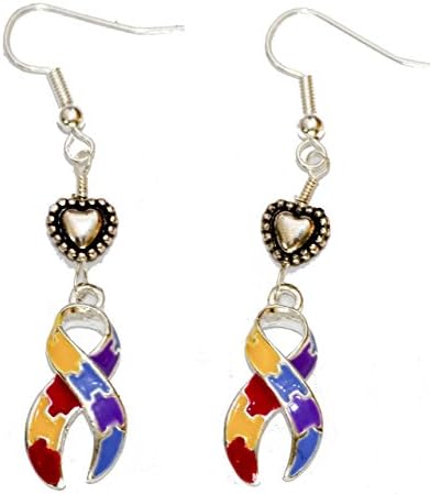 Enamelled Autism Awareness Earrings. Hand Made in Cornwall, UK …