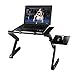 Produktbild Czqlcyl Foldable Laptop Desk-Portable Bed Tray PC Desk Stand Computer Stand with Mouse Platform (with Two Cooling Fans)