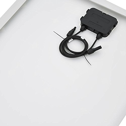 100W Photovoltaik Solarpanel – Solarmodul – Monokristallin Silizium Solarzellen – Silber Eloxierter Rahmen – Ideal zum Aufladen von 12V Batterien – Kompakte Größe, Maximale Leistung - 3